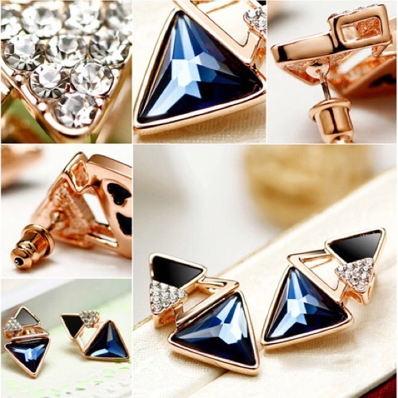 Czech Crystal earrings - Picture 3 of 3