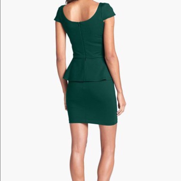 Ponte Knit Peplum Dress - Picture 2 of 3