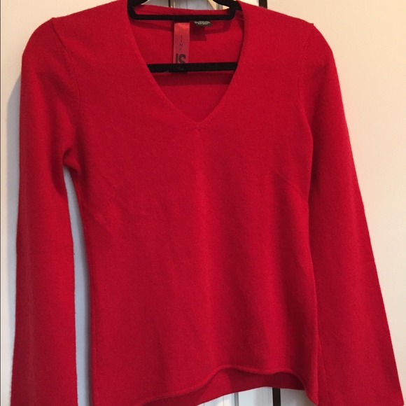 GORGEOUS TRUE RED 100% CASHMERE SWEATER