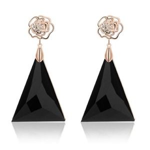 Acrylic and Crystal earrings