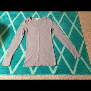VS PINK grey vneck thermal