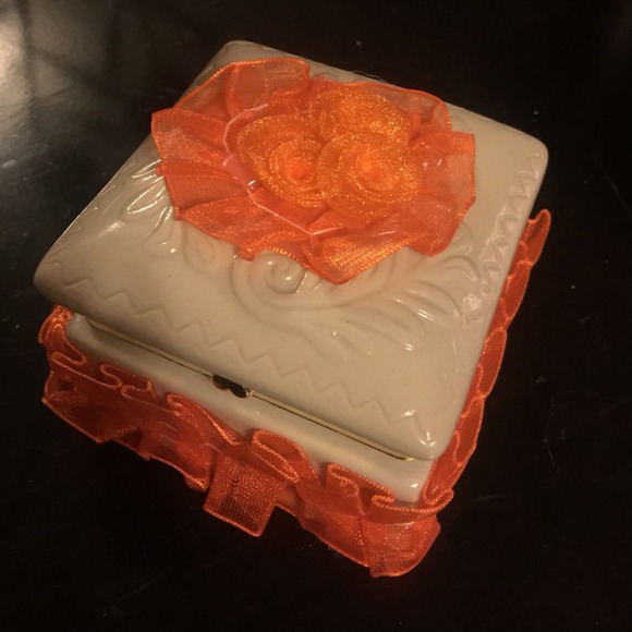 Orange jewelry box