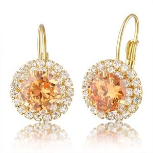 Czech Crystal with zircon earrings