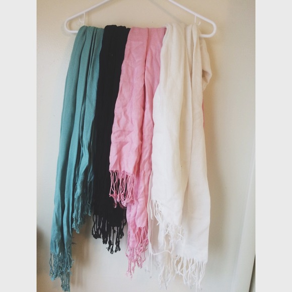 bundle of scarves