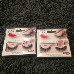 Kiss False Lashes (two packs)