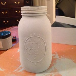 Hand painted mason jar