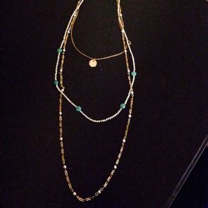 Lucky Brand NWT silver and gold chains