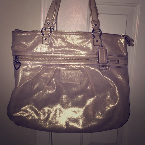 Gold Coach Poppy Handbag