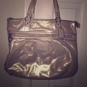 Gold Coach Poppy Handbag