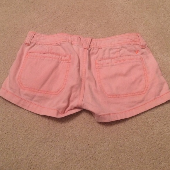 Neon peach jean shorts - Picture 2 of 4