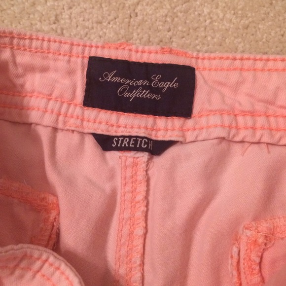 Neon peach jean shorts - Picture 4 of 4