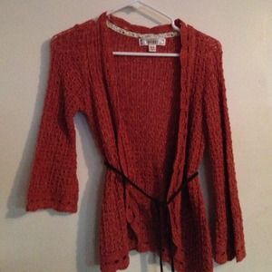 Burnt orange cardigan