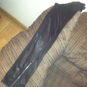 Faux leather leggings