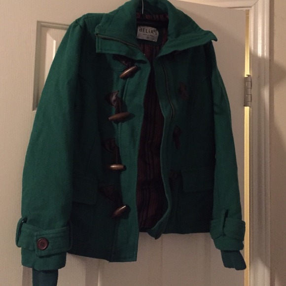 Delia's Green Peacoat, Short