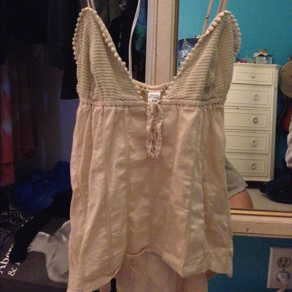 Billabong tan crotchet tank top - Picture 3 of 4