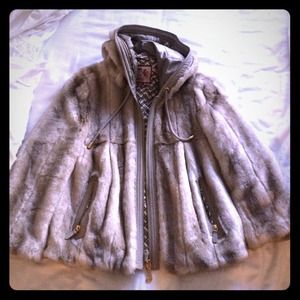Juicy Couture flux fur bomber Jacket.