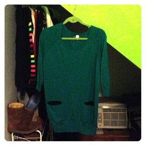 quarter sleeve sweater dress