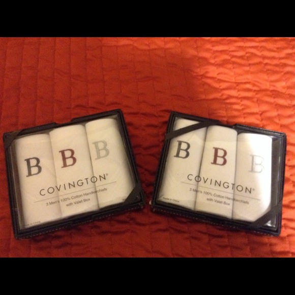 Mens Initial "B" Handkerchiefs