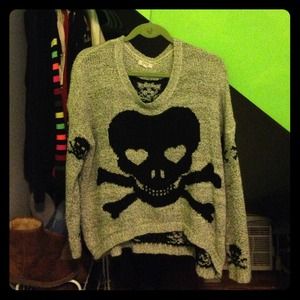 skull sweater top