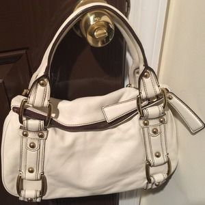 Leather white bag Banana Republic brand