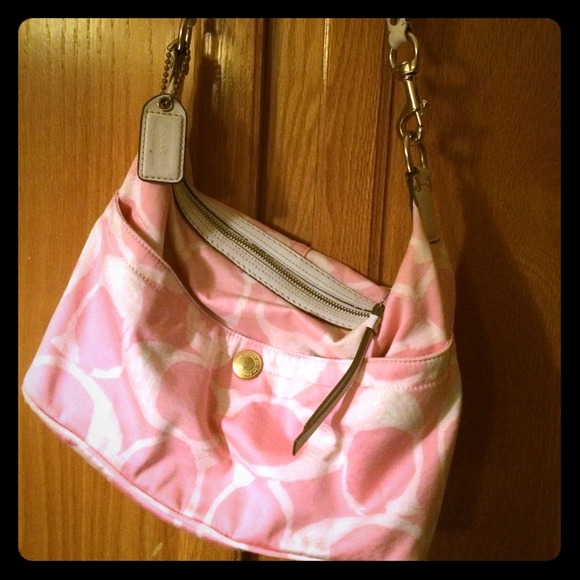 Pink coach purse