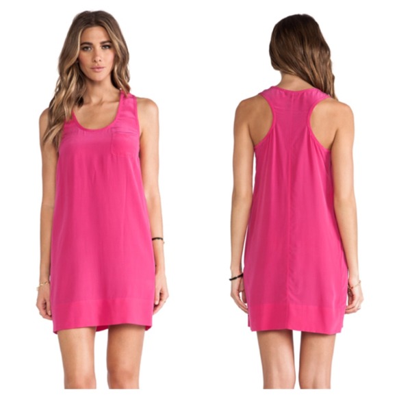 Joie Dresses & Skirts - Joie Peri B Tank Dress in Bougainvillea 100% Silk