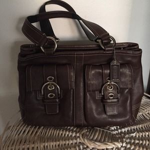 Brown Coach Tote