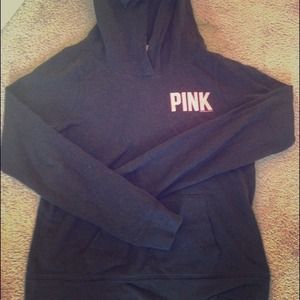 Pink hooded sweatshirt