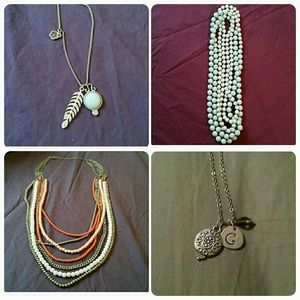 Bundle of primer jewelry necklaces