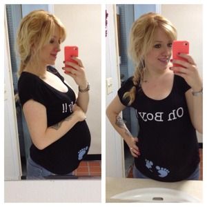 Oh boy! Maternity top