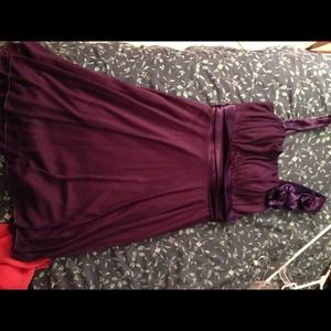 Purple strapped dress