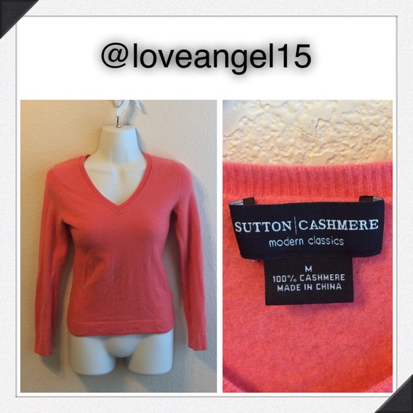 💋SALE💋Sutton Cashmere Size M Orange-Pink