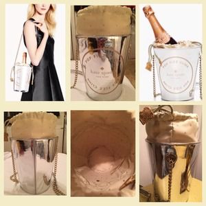 Kate Spade "Place Your Bets" Champagne Bucket Bag