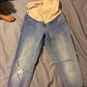 Full panel maternity jeans