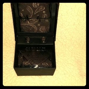 Clericci Men's tie, cufflinks,  hanker chief set