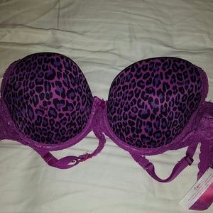 Pink cheetah bra 34b