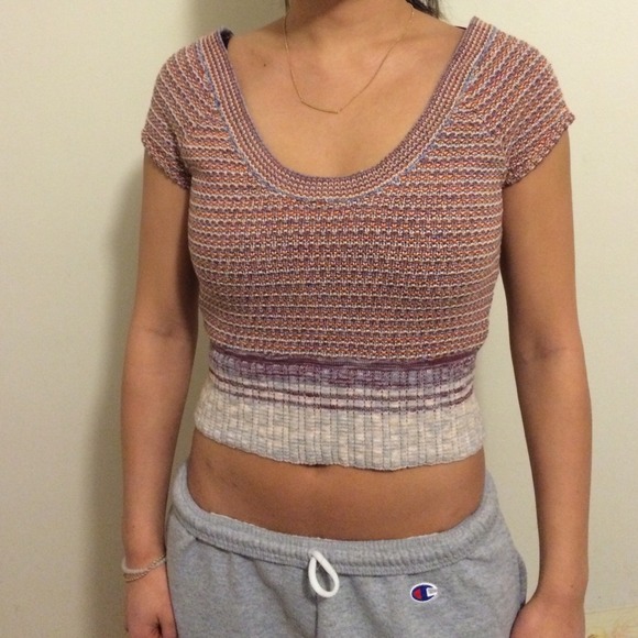 Free people bohemian knit crop top - Picture 3 of 3