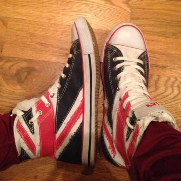🇬🇧British flag high tops🇬🇧 - Picture 1 of 4