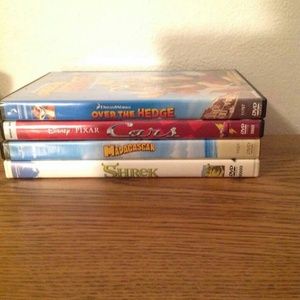 3 dreamworks and 1 pixar movies
