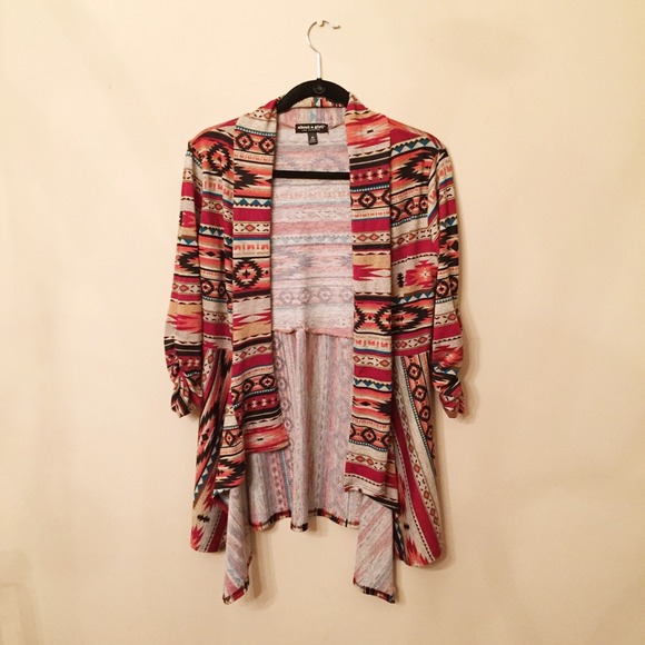 Tribal Print Cardigan
