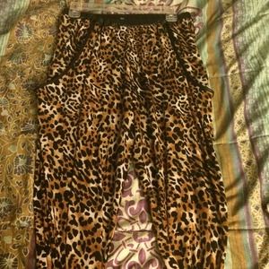 Cheetah print joggers