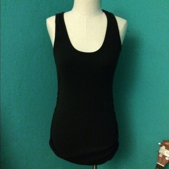 Black maternity tank