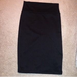 Black pencil skirt