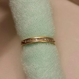1/10 carat diamond ring 10k gold