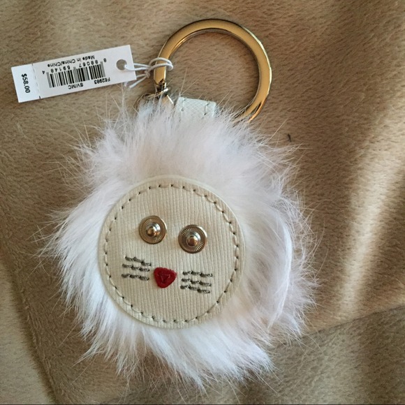 Brand new coach fuzzy animal keychain - Picture 1 of 1