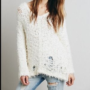 Free People Sweaters - Free People Ivory Ladder Stitch Sweater Free People Sweaters - Free People Ivory Ladder Stitch Sweater
