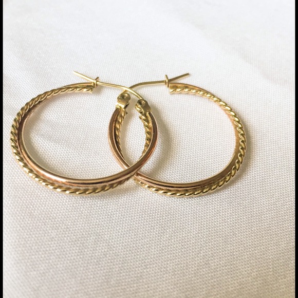 10K Gold hoop earrings