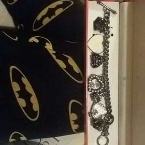 Black charm bracelet