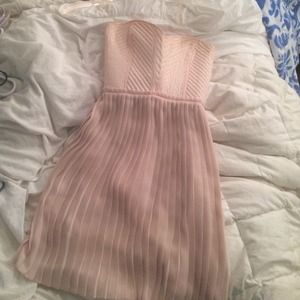 Parker strapless blush cocktail dress