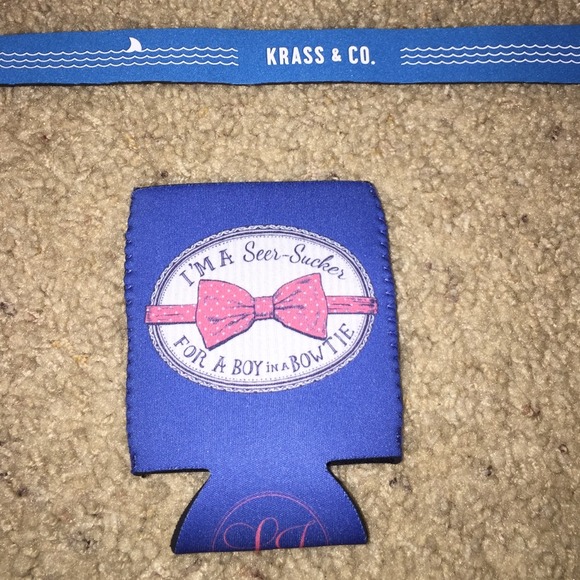 Krass & Co croakie and Lauren James koozie